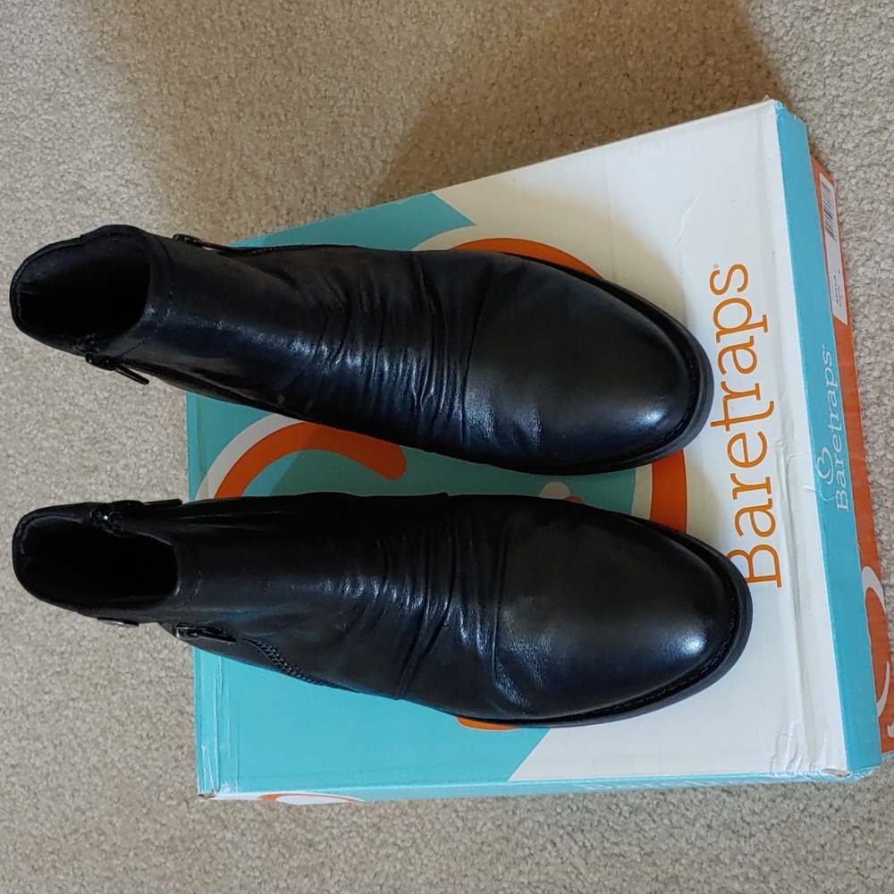 BareTraps Black Booties